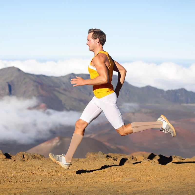 Bluestone Zipper Compression Sock 20-30mmhg for Men and Women- Therapeutic Open Toe Support Sleeve for Swelling, Circulation, Pregnancy by Bluestone (X-Large) - Image 4